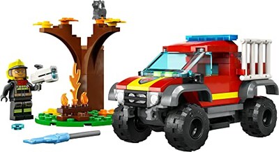 Foto 4 | Camión De Rescate Con Camión De Bomberos Lego City 4x4 60393, Juguete Para 5 Pl - Venta Internacional.