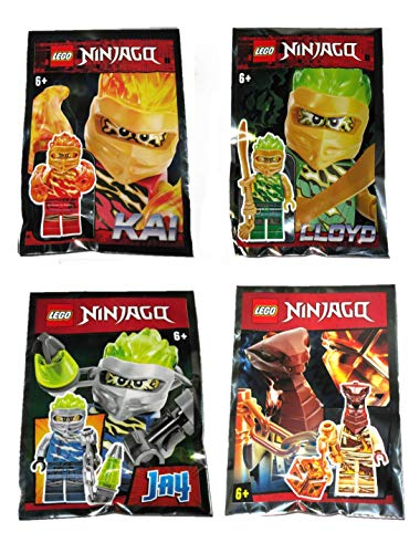 Minifiguras Lego Ninjago Kai Lloyd Jay Y Pyro Whipper Fs Spi - Venta Internacional.
