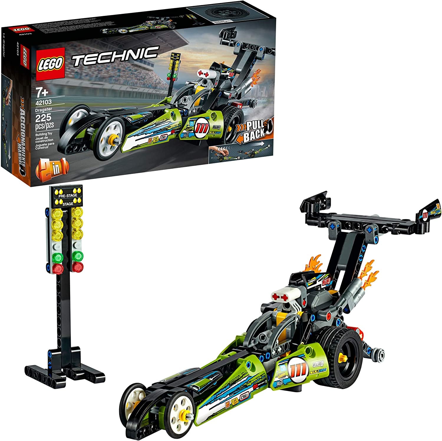 Kit De Construcción De Juguetes De Carreras Lego Technic Dra - Venta Internacional. $1,002
