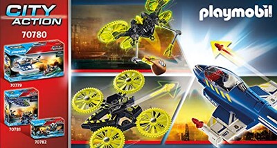 Foto 4 | Police Jet Playmobil Con Dron +5 Años - Venta Internacional.