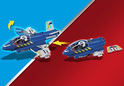 Foto 5 | Police Jet Playmobil Con Dron +5 Años - Venta Internacional.