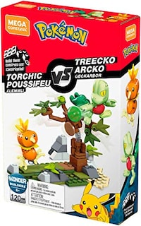 Foto 6 | Mega Construx Pokémon Torchic Vs. Treecko - Venta Internacional.