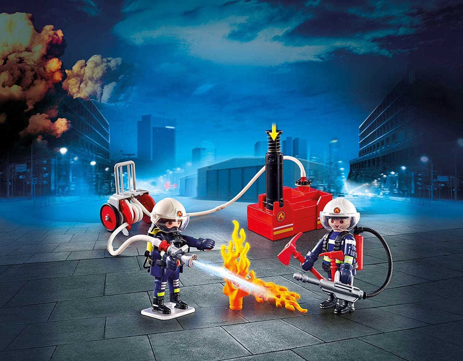 Foto 5 pulgar | Bomberos de Juguete Playmobil Con Bomba de Agua 40 Piezas Más de 4 Años - Venta Internacional
