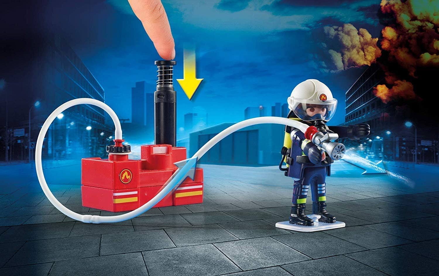 Foto 6 pulgar | Bomberos de Juguete Playmobil Con Bomba de Agua 40 Piezas Más de 4 Años - Venta Internacional