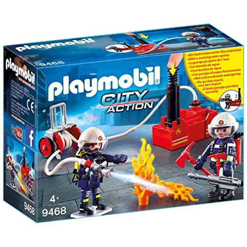 Foto 8 pulgar | Bomberos de Juguete Playmobil Con Bomba de Agua 40 Piezas Más de 4 Años - Venta Internacional