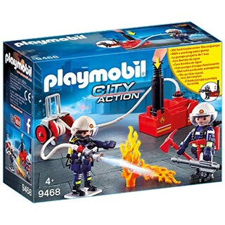 Foto 7 | Bomberos de Juguete Playmobil Con Bomba de Agua 40 Piezas Más de 4 Años - Venta Internacional