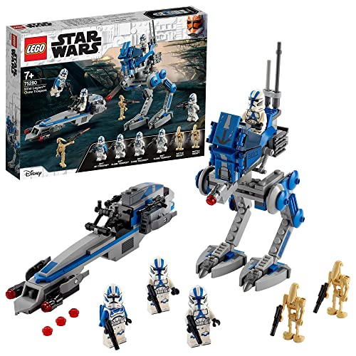 Lego 75280 Star Wars 501st Legion Clone Troopers Set Con Droides De Batalla Y At-rt Walker - Venta Internacional.