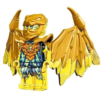 Foto 2 | Minifigura Lego Ninjago Crystalized: Jay Golden Dragon Con I - Venta Internacional.