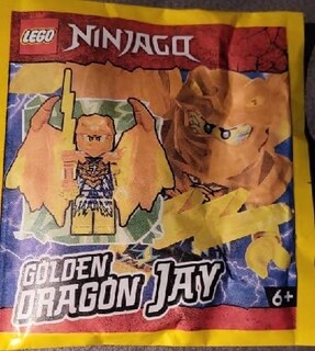 Foto 4 | Minifigura Lego Ninjago Crystalized: Jay Golden Dragon Con I - Venta Internacional.