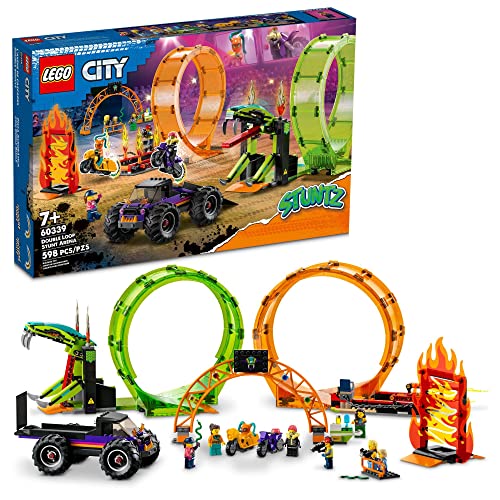 Foto 2 pulgar | Lego City Stuntz Double Loop Stunt Arena 60339 Construyendo  - Venta Internacional.