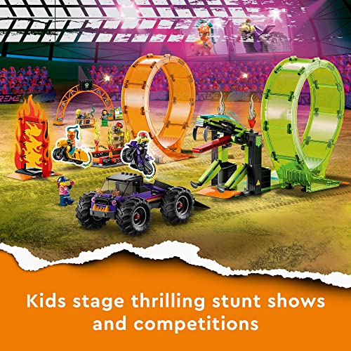 Foto 4 pulgar | Lego City Stuntz Double Loop Stunt Arena 60339 Construyendo  - Venta Internacional.