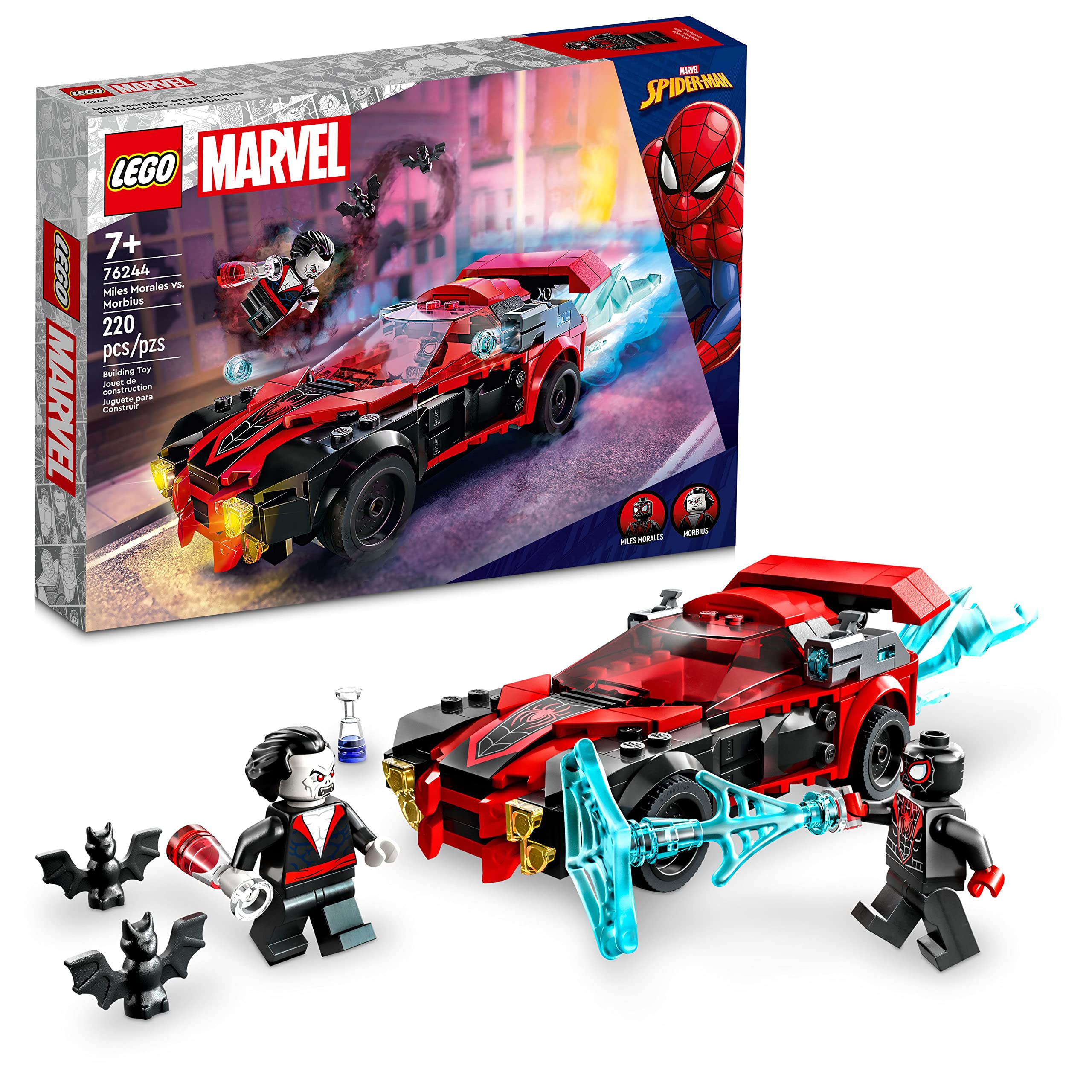 Foto 2 pulgar | Lego Marvel Miles Morales Vs. Morbius 76244, Spider-man Bu - Venta Internacional.
