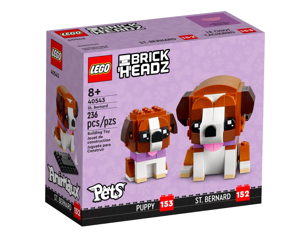 Foto 2 | Set De Perros Y Cachorros De San Bernardo Lego Brickheadz Pets 40543 - Venta Internacional.