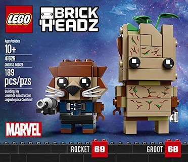 Foto 3 | Kit De Construcción Lego Brickheadz Groot & Rocket, Multicol - Venta Internacional.