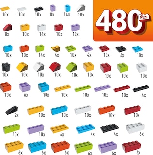 Foto 3 | Mega Construx Wonder Builders 480-pc Bañera De Construcción - Venta Internacional.