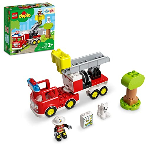 Juego De Juguetes Duplo Fire Truck (21 Piezas, De 2 A 5 Años) - Venta Internacional.