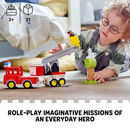 Foto 4 pulgar | Juego De Juguetes Duplo Fire Truck (21 Piezas, De 2 A 5 Años) - Venta Internacional.