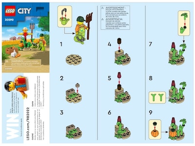 Foto 3 | Paquete Combinado Lego City Farm: Farm Garden Y Scarecrow Po - Venta Internacional.
