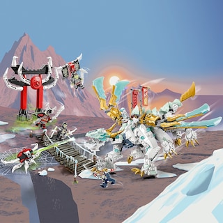 Foto 3 | Lego Ninjago Zane's Ice Dragon Creature 71786, Dragón 2 En 1 - Venta Internacional.