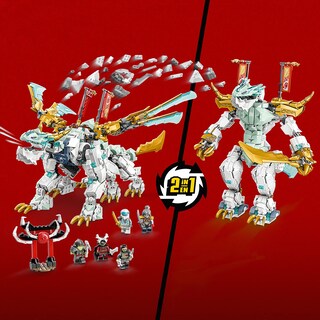 Foto 5 | Lego Ninjago Zane's Ice Dragon Creature 71786, Dragón 2 En 1 - Venta Internacional.