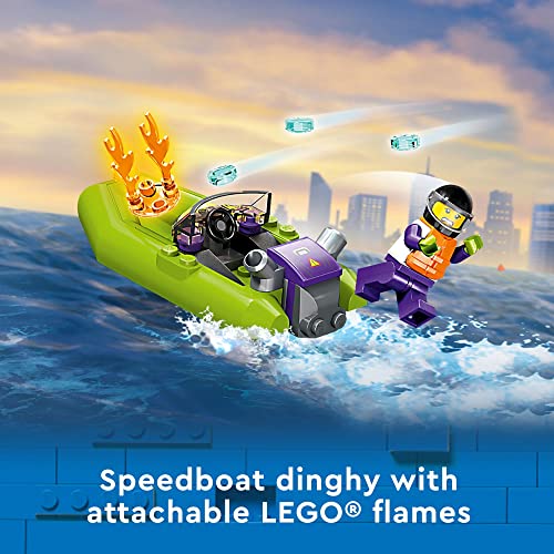 Foto 5 pulgar | Lego City Fire Rescue Boat 60373, Juguetes Flotan En El Agua, Ingenio - Venta Internacional.