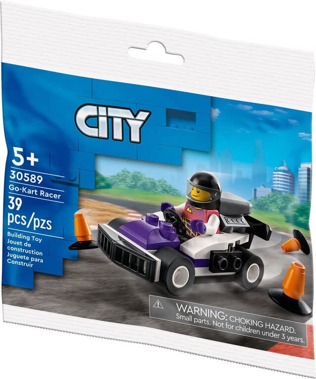 Foto 4 pulgar | Minifigura De Juguete Lego City Go Kart Racer 30589 Con Conductor, 39 Unidades - Venta Internacional.