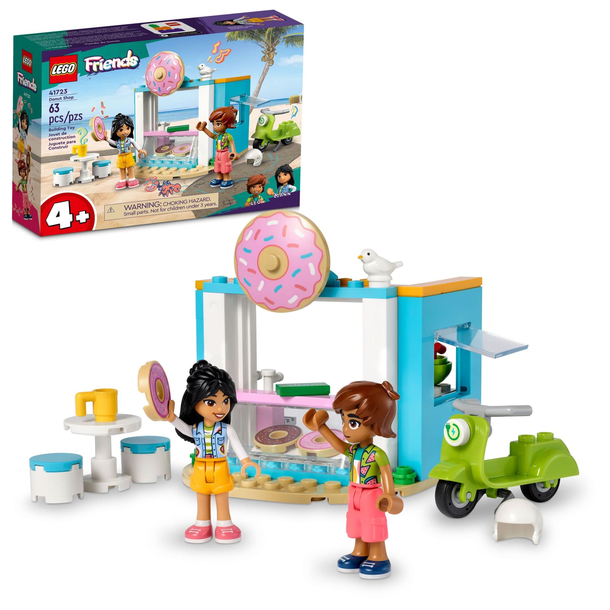 Lego Friends Donut Shop 41723, Set De Juego Café, Pequeño Re - Venta Internacional.