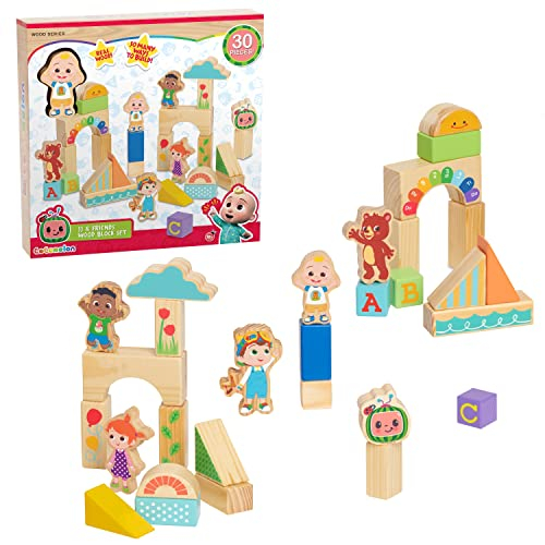 Set De Bloques De Madera Just Play Cocomelon Jj & Friends, 30 Piezas - Venta Internacional.