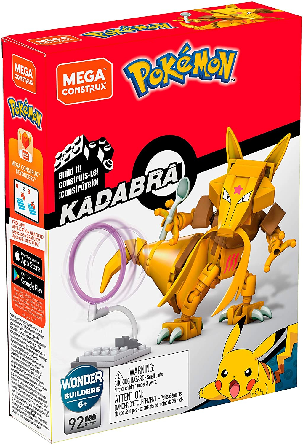 Foto 6 pulgar | Mega Construx Pokemon Kadabra - Venta Internacional.