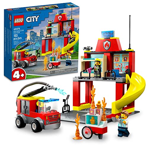 Estación De Bomberos Y Camión De Bomberos Lego City 60375, J - Venta Internacional.