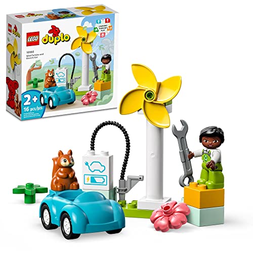 Turbina Eólica Lego Duplo Town Y Coche Eléctrico 10985 Early - Venta Internacional.