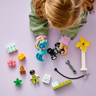 Foto 3 | Turbina Eólica Lego Duplo Town Y Coche Eléctrico 10985 Early - Venta Internacional.