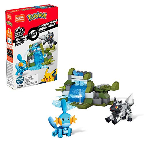 Toy Mega Construx Pokémon Mudkip Vs. Poochyena +6 Años - Venta Internacional.