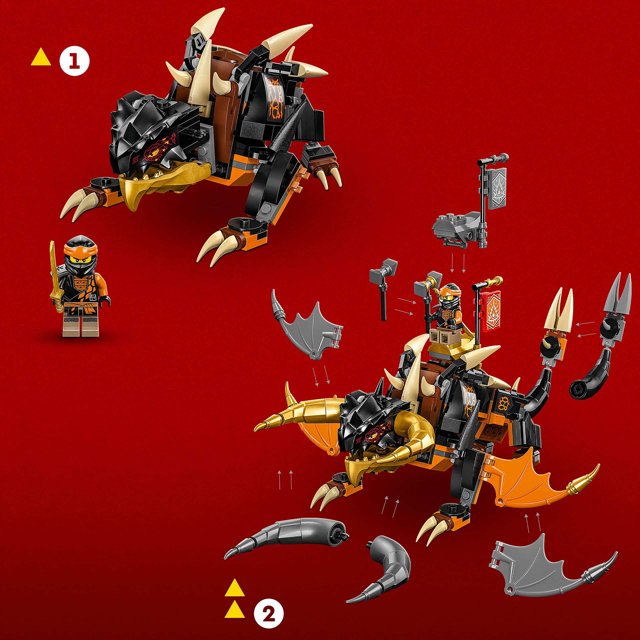 Foto 6 pulgar | Lego Ninjago Cole's Earth Dragon Evo 71782, Ley Actualizable - Venta Internacional.