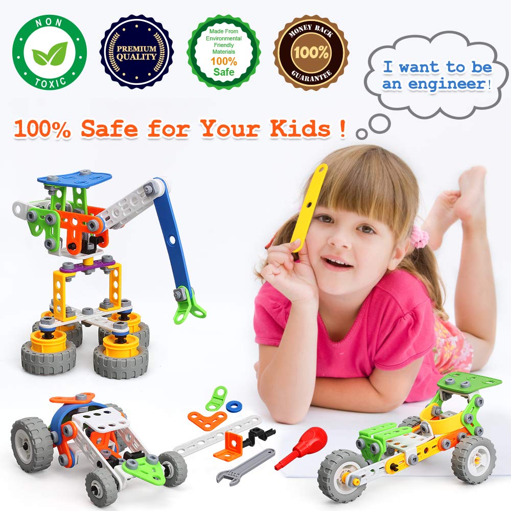 Foto 5 pulgar | Juego De Bloques De Construcción Moontoy, 175 Piezas, Juguetes Stem Para Niños De 4 A 10 Años - Venta Internacional.