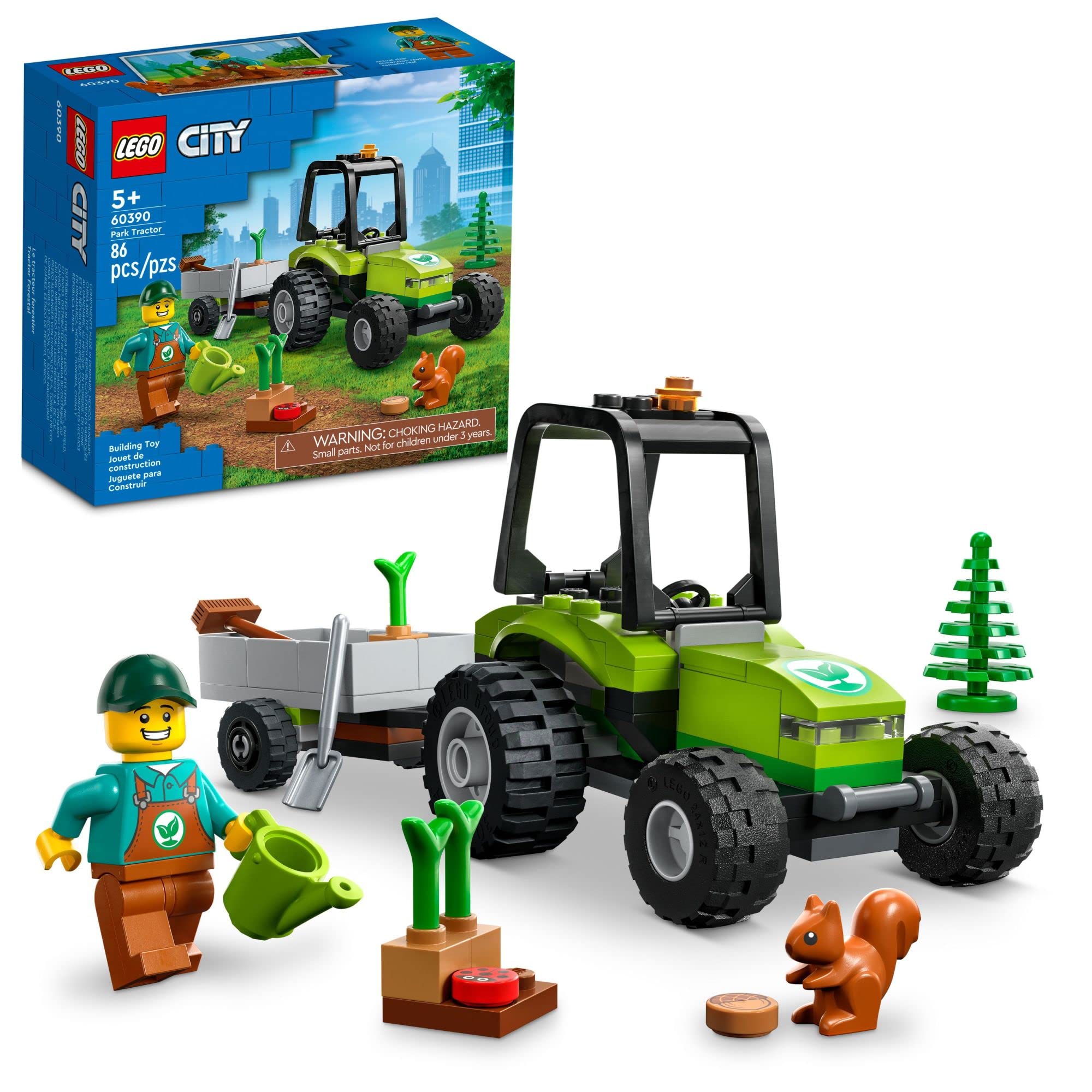 Foto 2 pulgar | Tractor Lego City Park 60390, Juguete Con Remolque Para Niño - Venta Internacional.