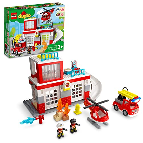 Foto 2 pulgar | Set De Juego Lego Duplo Para Estación De Bomberos Y Helicópt - Venta Internacional.