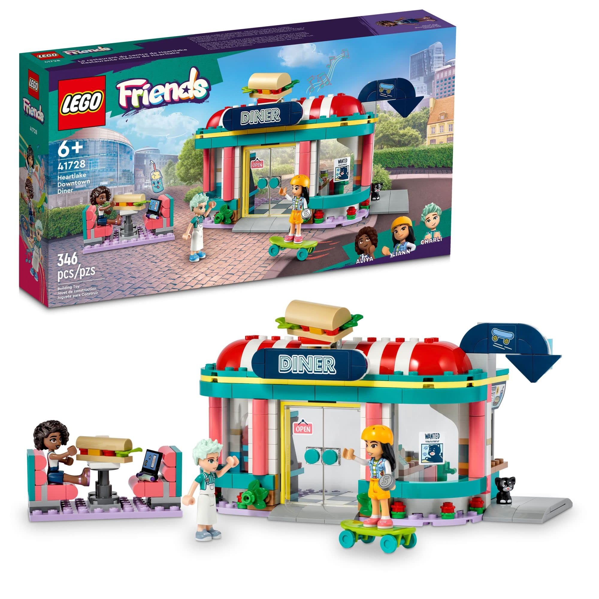 Foto 3 pulgar | Lego Friends Heartlake Downtown Diner 41728, Restaurant Pl - Venta Internacional.