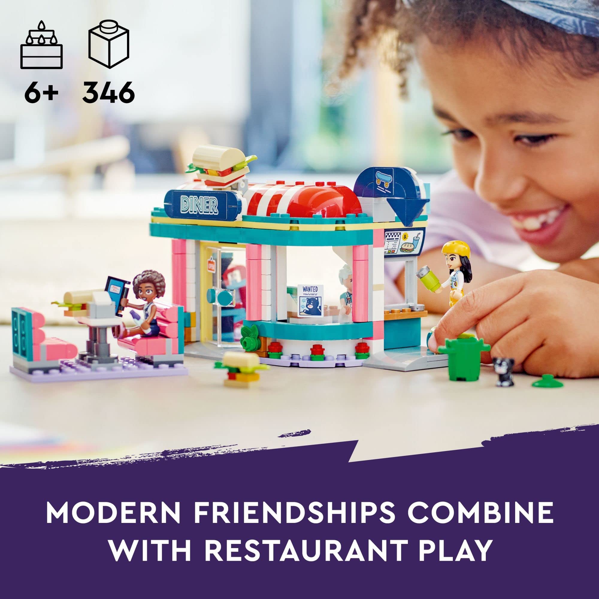 Foto 5 pulgar | Lego Friends Heartlake Downtown Diner 41728, Restaurant Pl - Venta Internacional.