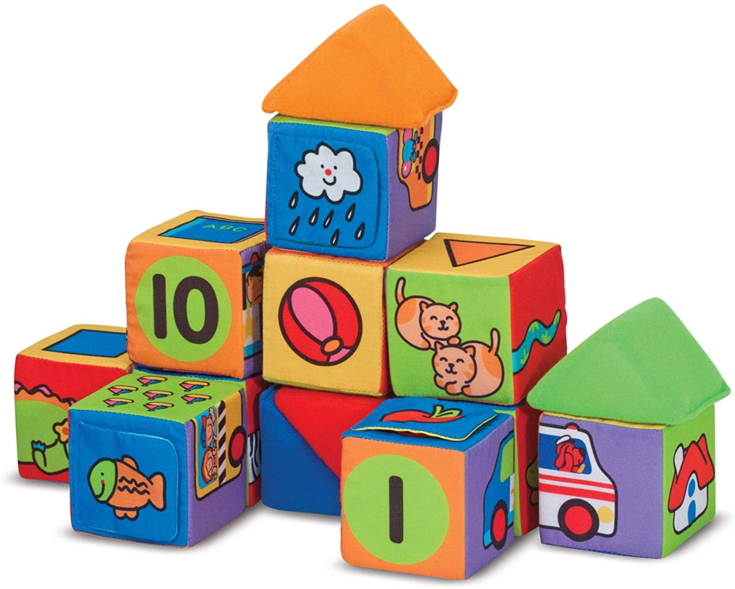 Foto 2 pulgar | Melissa &amp, Doug Match &amp, Build Blocks - Venta Internacional.