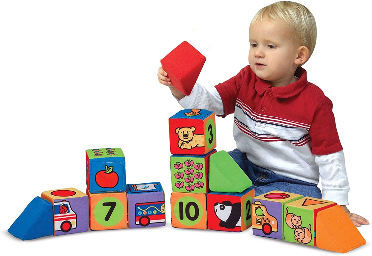 Foto 3 pulgar | Melissa &amp, Doug Match &amp, Build Blocks - Venta Internacional.