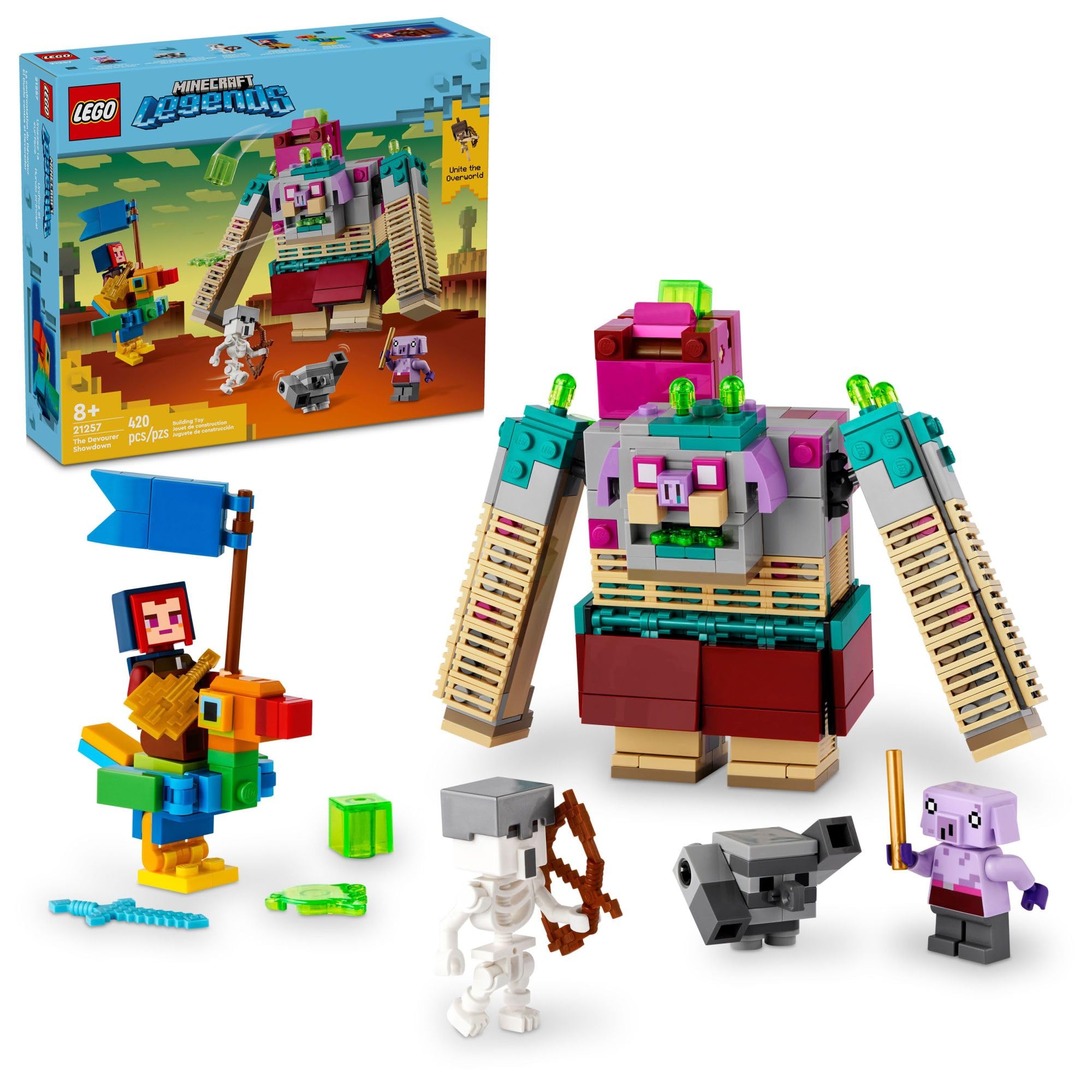 Foto 2 pulgar | Juguete Lego Minecraft Legends The Devourer Showdown 21257 - Venta Internacional.