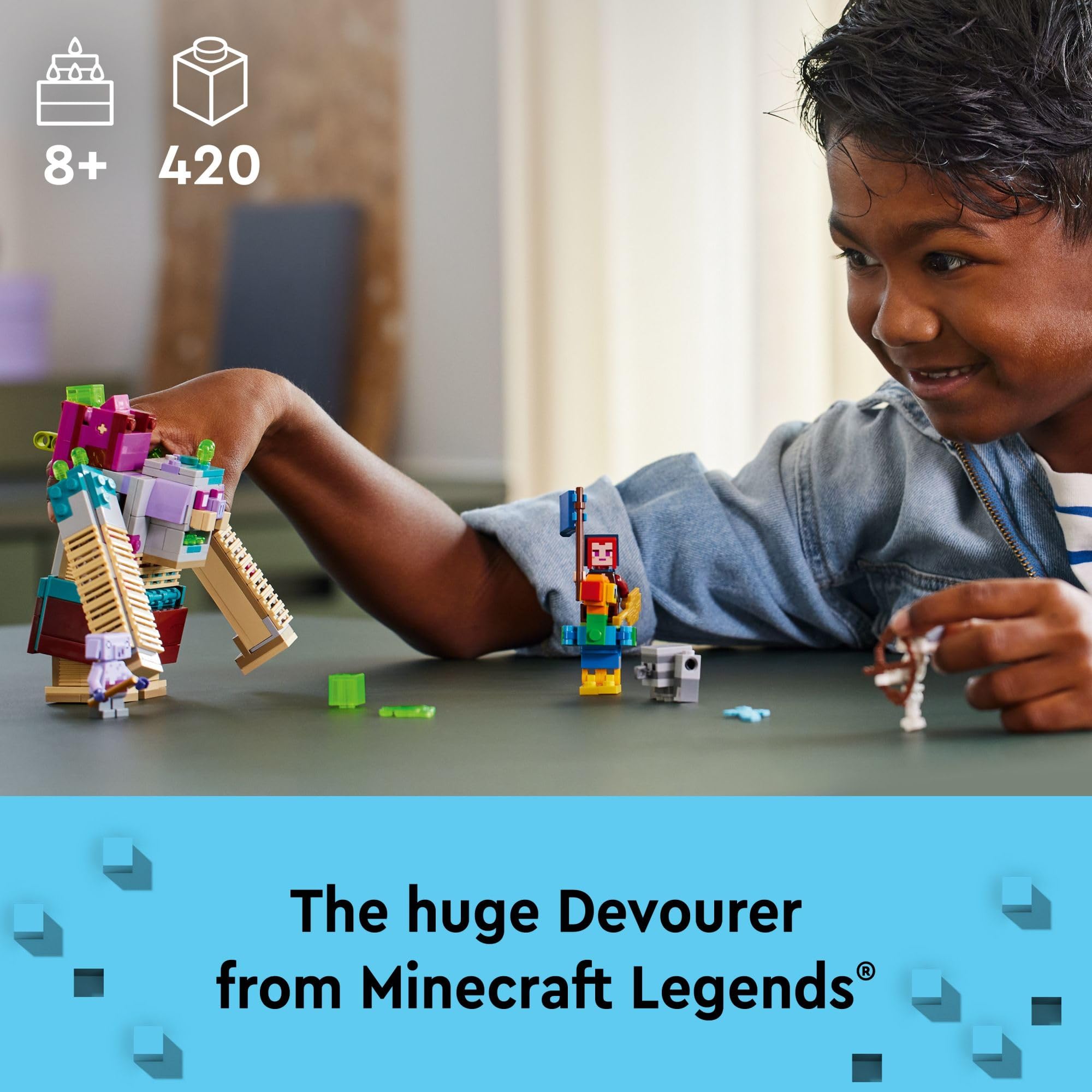 Foto 3 pulgar | Juguete Lego Minecraft Legends The Devourer Showdown 21257 - Venta Internacional.