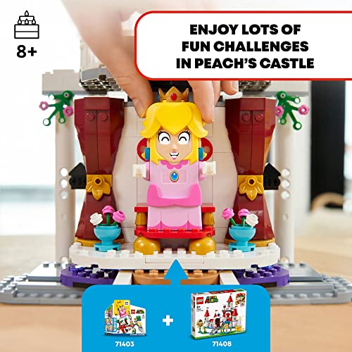 Foto 2 | Set De Expansión Lego Super Mario Peach's Castle 71408 Build - Venta Internacional.