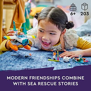 Foto 2 | Juguete De Construcción Lego Friends Sea Rescue Plane 41752, - Venta Internacional.