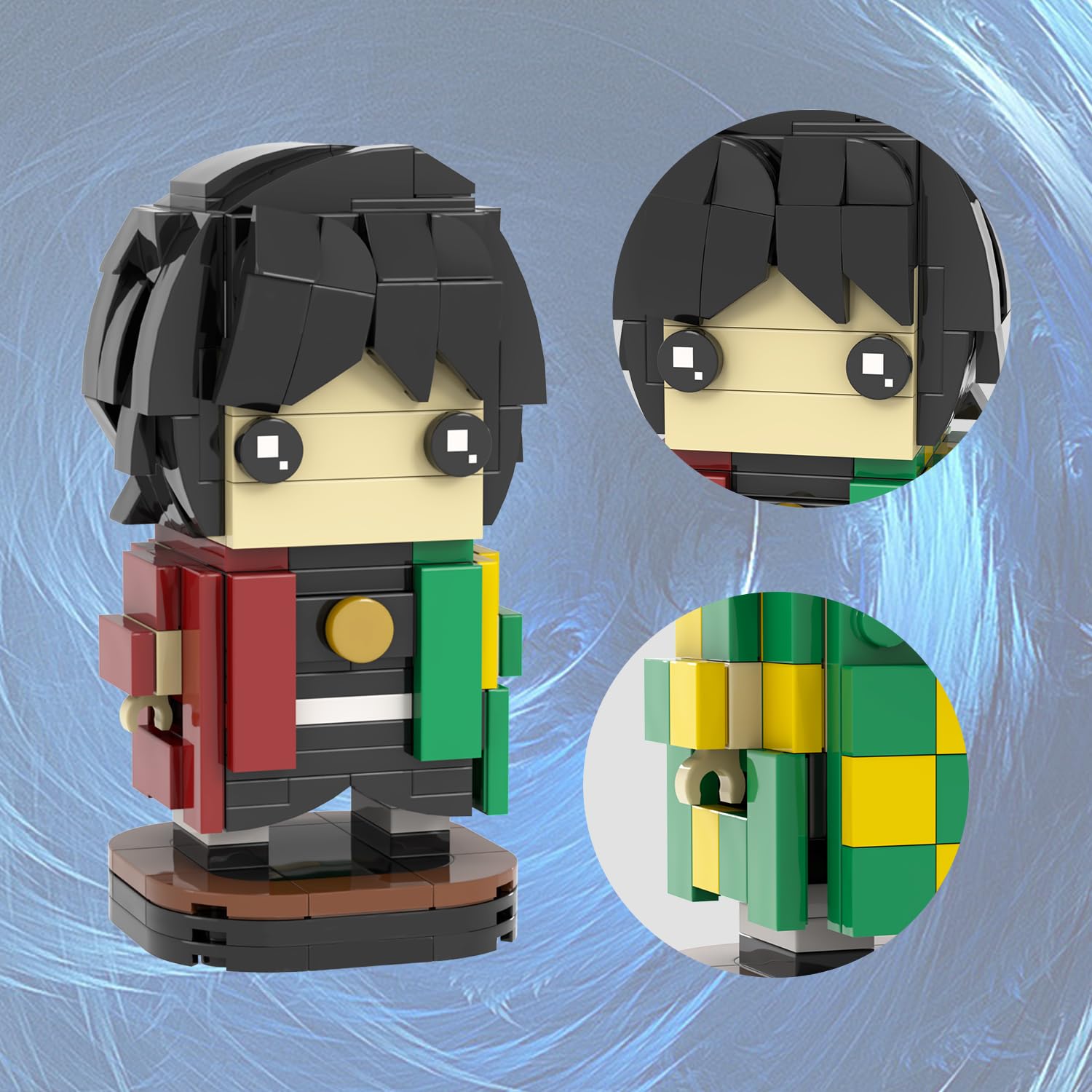 Foto 5 pulgar | Set de Construcción Mooxi-moc Anime Demon Slayer Tomioka Giyuu - Venta Internacional