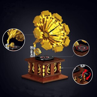 Foto 2 | Set de Construcción Uvini Classic Retro Series Phonograph - Venta Internacional
