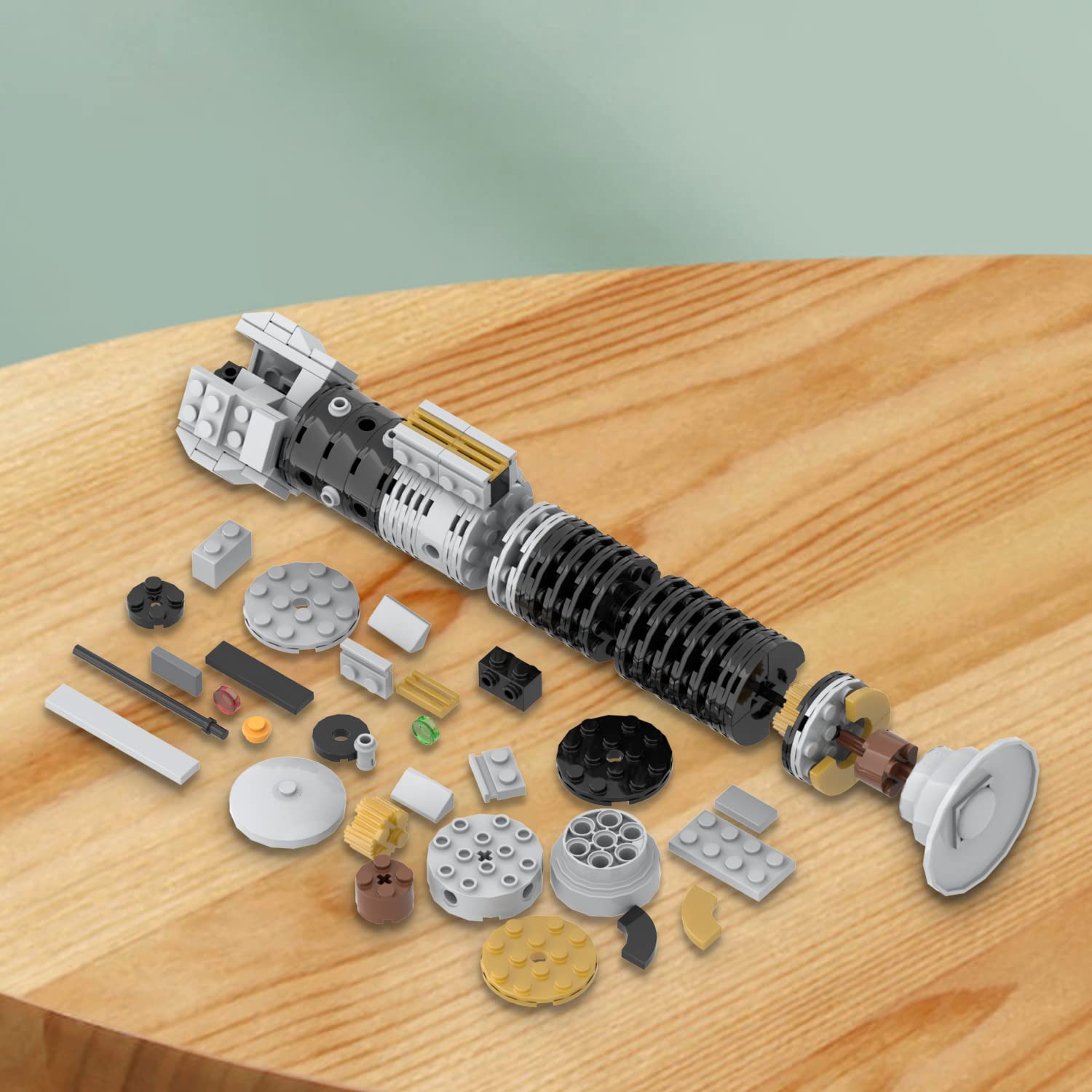 Foto 4 pulgar | Kit de Construcción Mooxi-moc Space Wars Obi Wan Lightsable Hilt - Venta Internacional