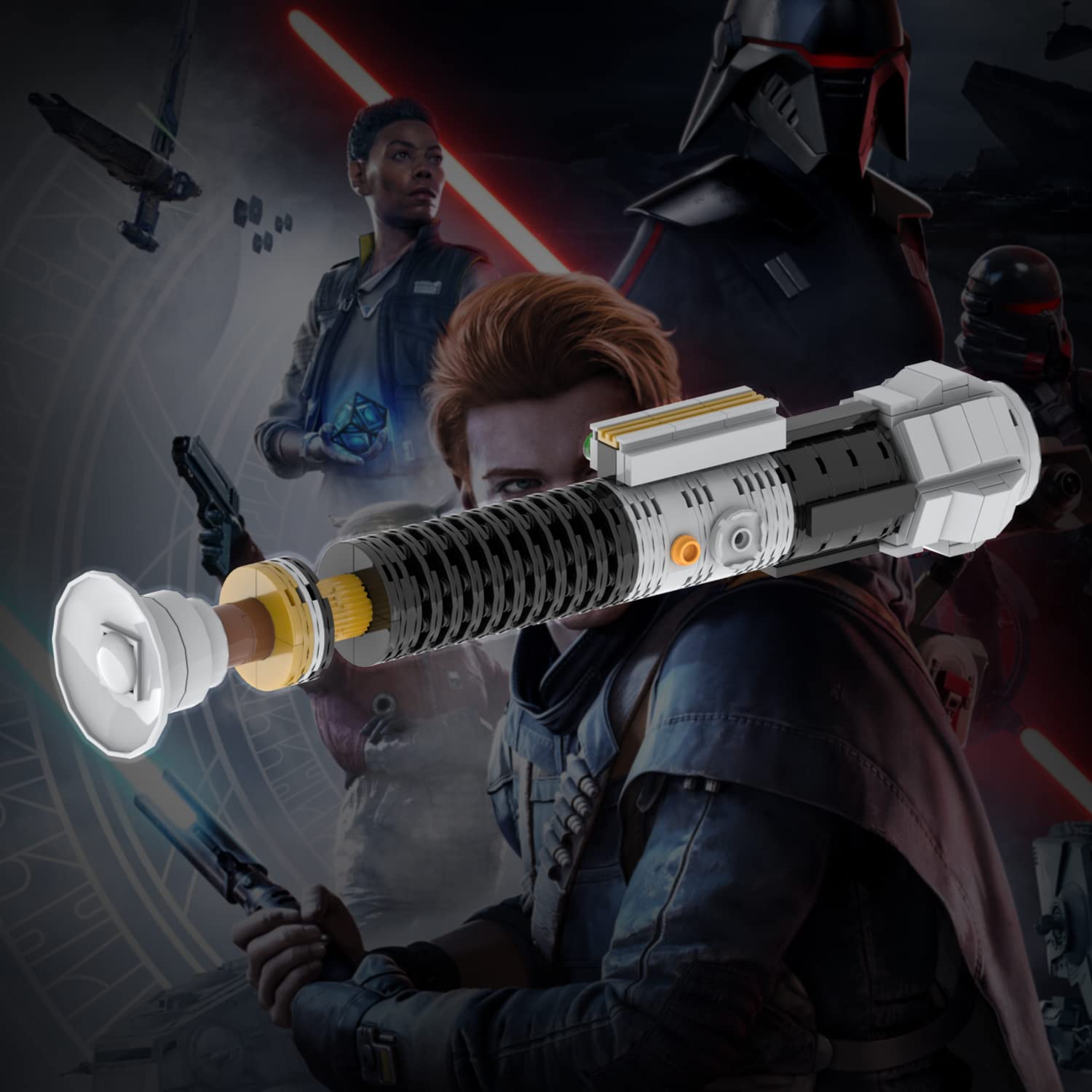 Foto 5 pulgar | Kit de Construcción Mooxi-moc Space Wars Obi Wan Lightsable Hilt - Venta Internacional