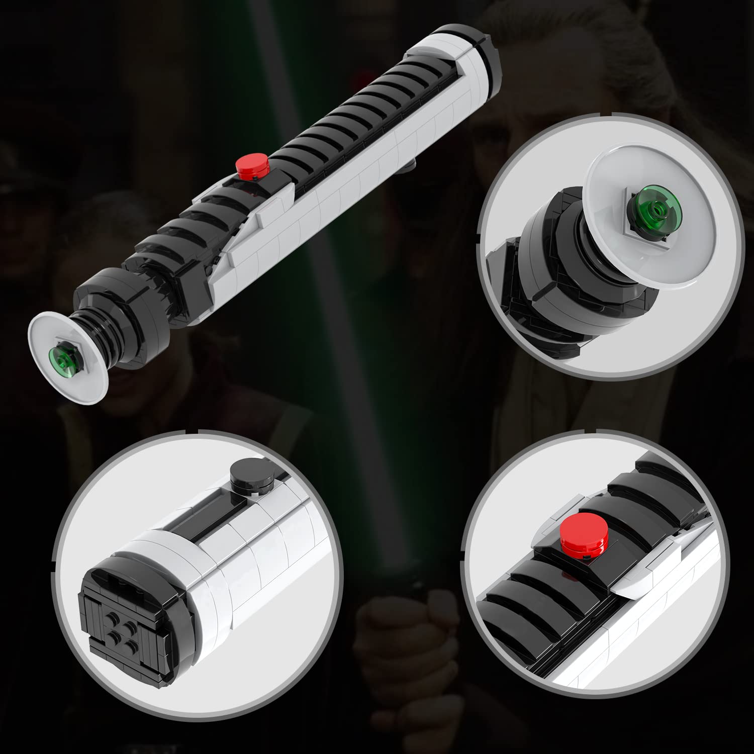 Foto 5 pulgar | Set de Construcción Mooxi-moc Space Wars Qui Gon Jinn Lightsaber Hilt - Venta Internacional